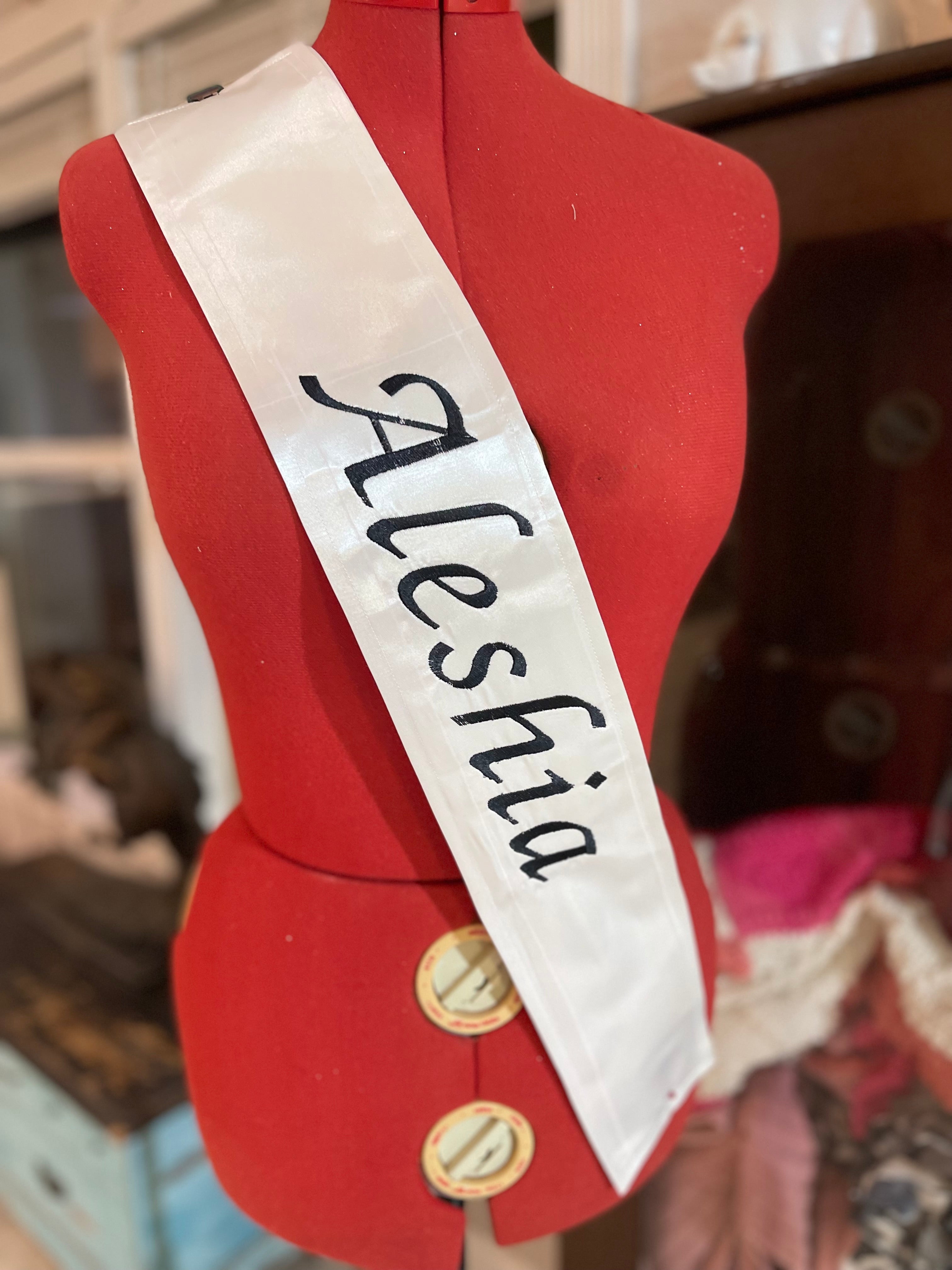 Name Only Sash