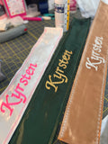 Name Only Sash